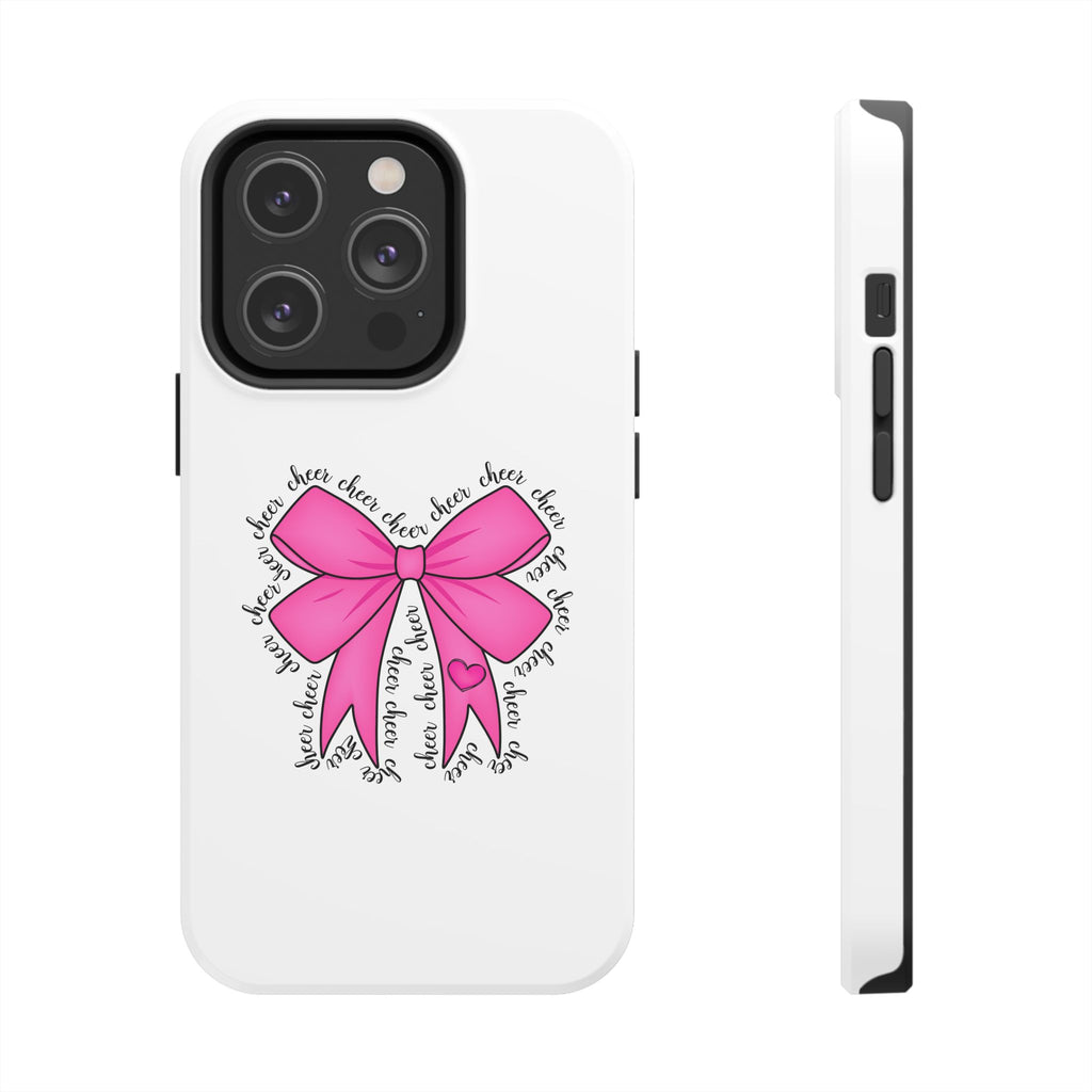 Pink Bow Cheerleader Tough Phone Cases Cheerleading Flyer