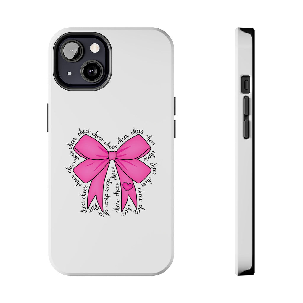 Pink Bow Cheerleader Tough Phone Cases Cheerleading Flyer