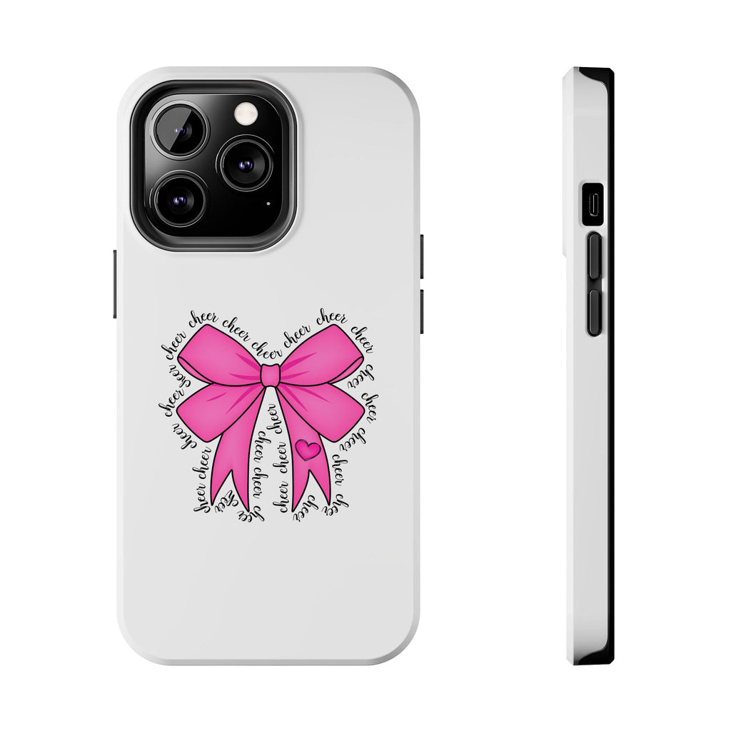 Pink Bow Cheerleader Tough Phone Cases Cheerleading Flyer