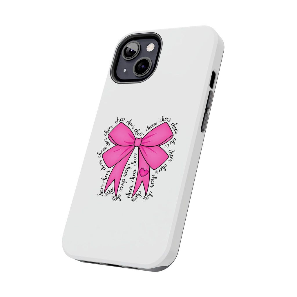 Pink Bow Cheerleader Tough Phone Cases Cheerleading Flyer