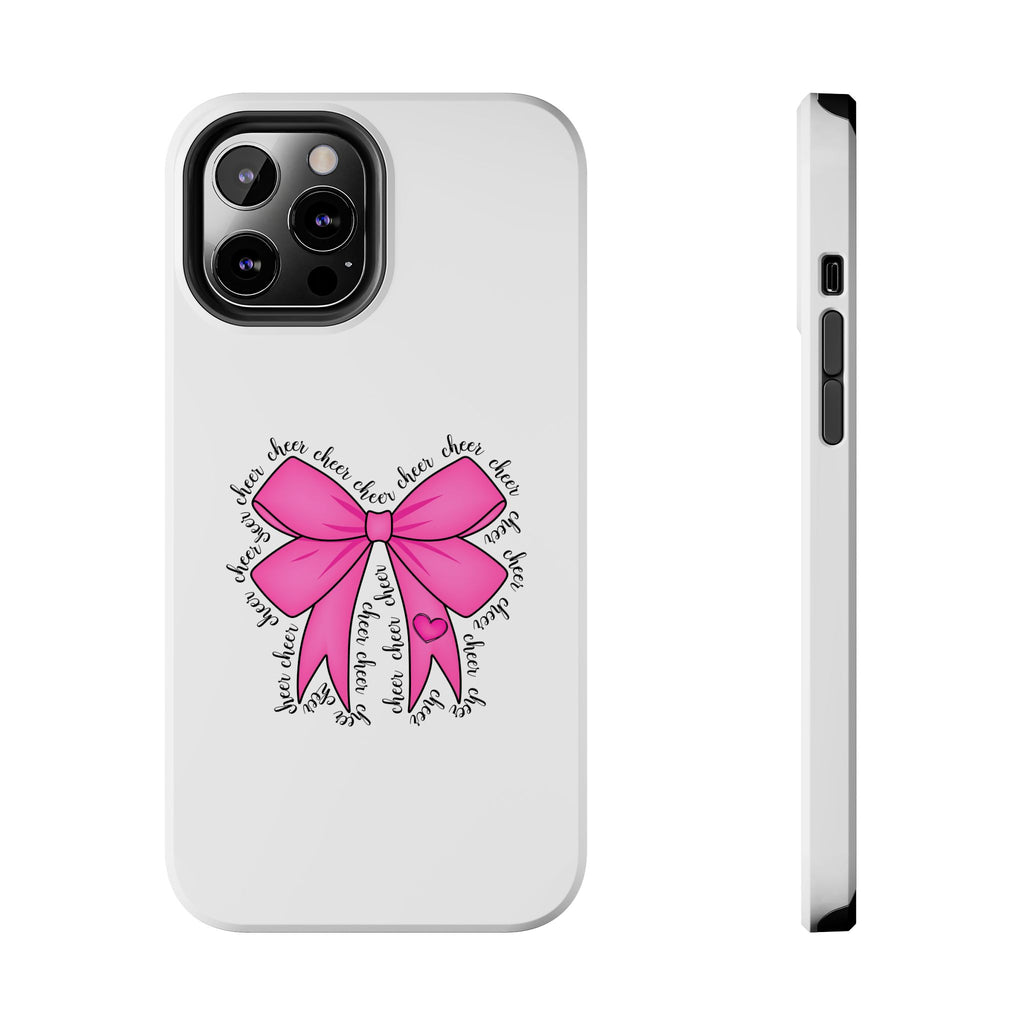 Pink Bow Cheerleader Tough Phone Cases Cheerleading Flyer