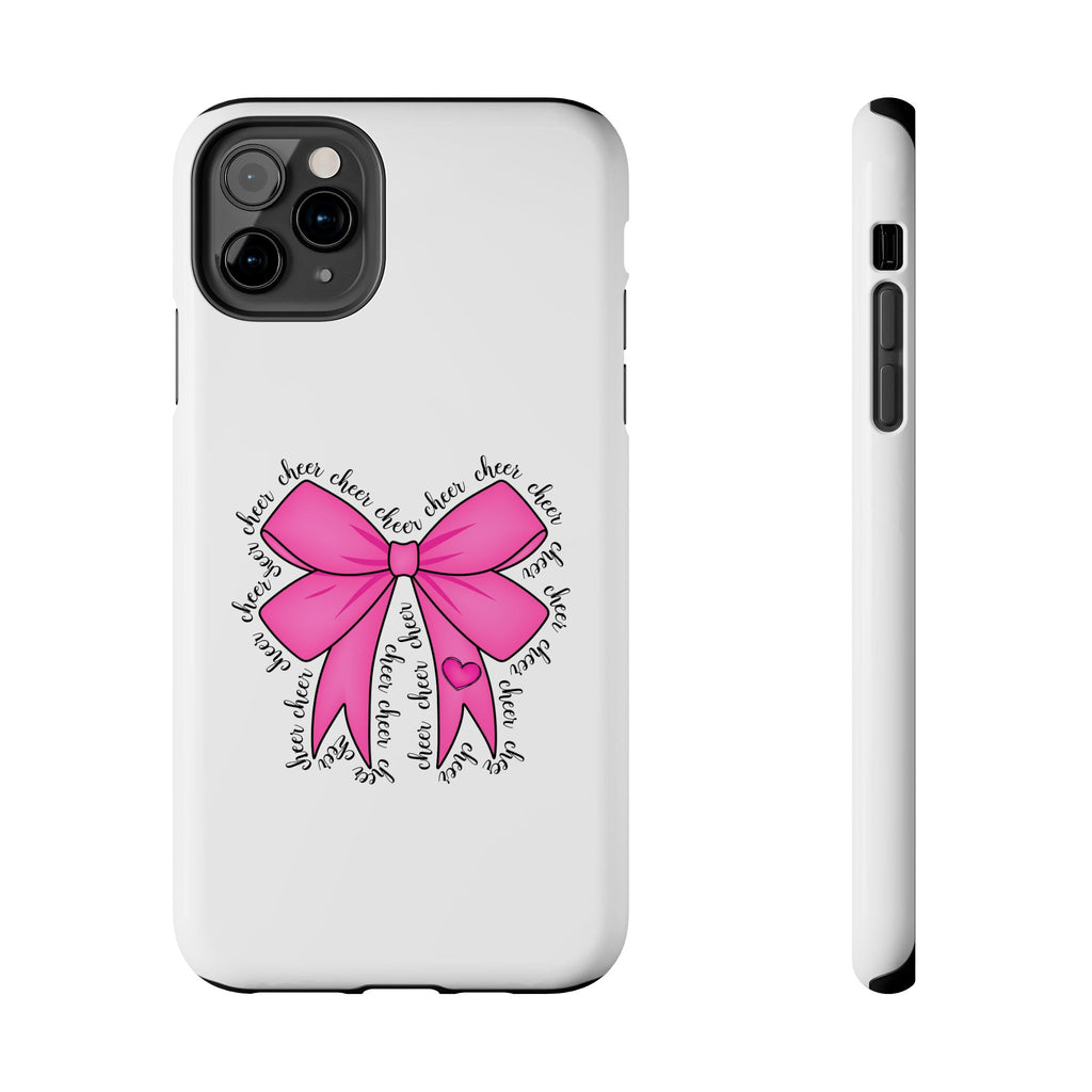 Pink Bow Cheerleader Tough Phone Cases Cheerleading Flyer