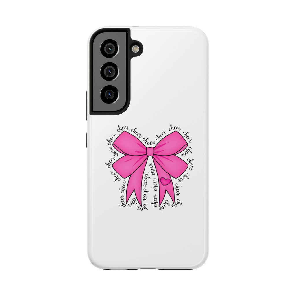 Pink Bow Cheerleader Tough Phone Cases Cheerleading Flyer