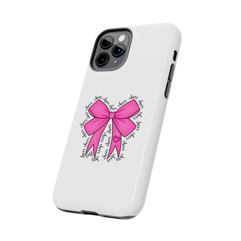 Pink Bow Cheerleader Tough Phone Cases Cheerleading Flyer