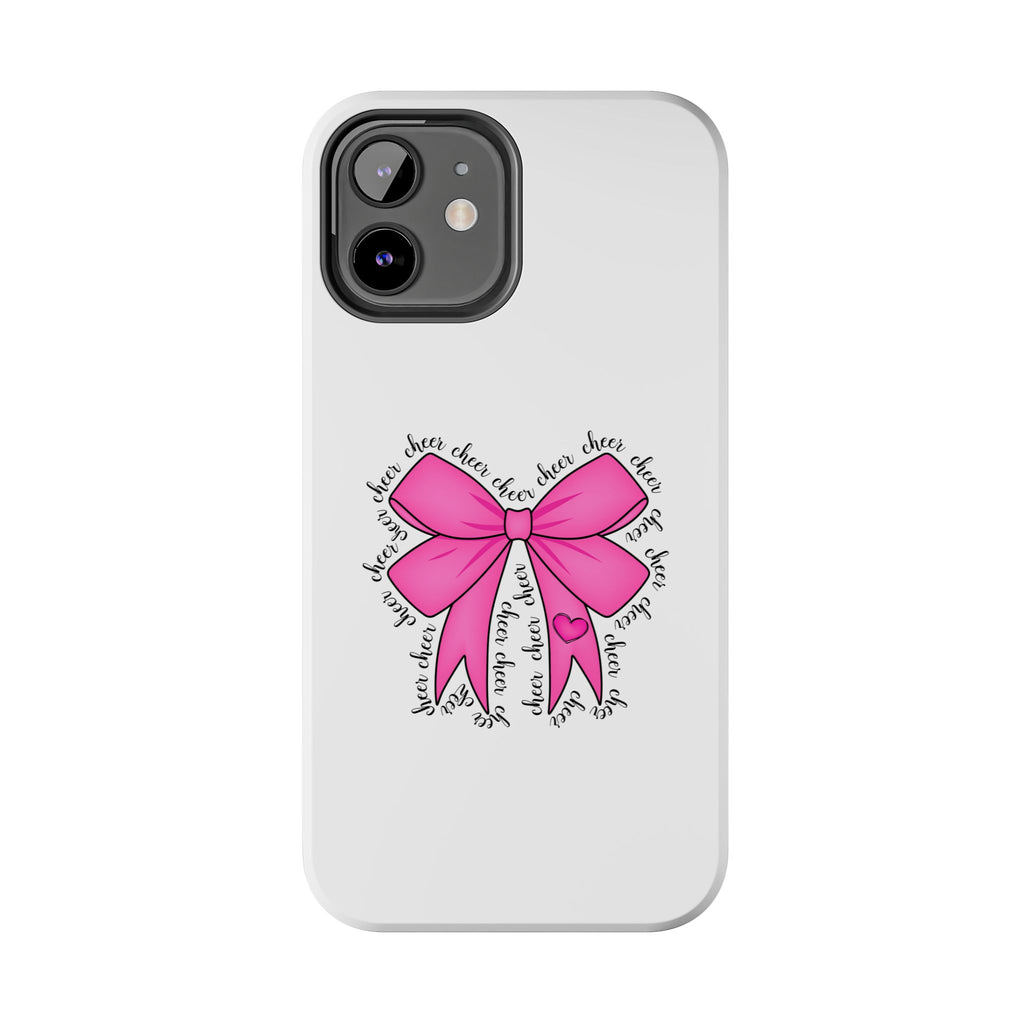 Pink Bow Cheerleader Tough Phone Cases Cheerleading Flyer