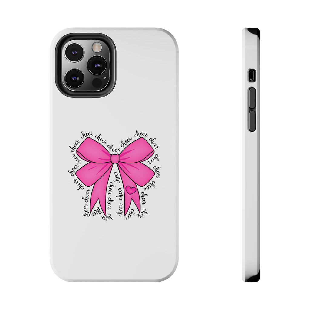 Pink Bow Cheerleader Tough Phone Cases Cheerleading Flyer