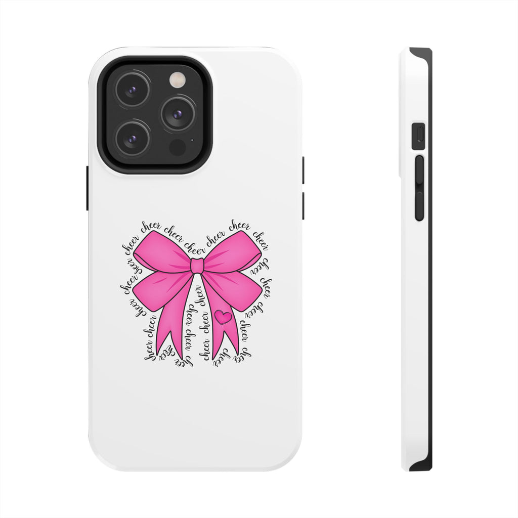 Pink Bow Cheerleader Tough Phone Cases Cheerleading Flyer