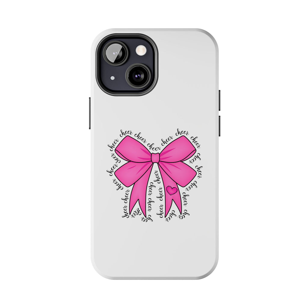 Pink Bow Cheerleader Tough Phone Cases Cheerleading Flyer