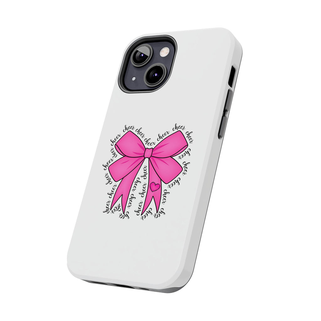 Pink Bow Cheerleader Tough Phone Cases Cheerleading Flyer