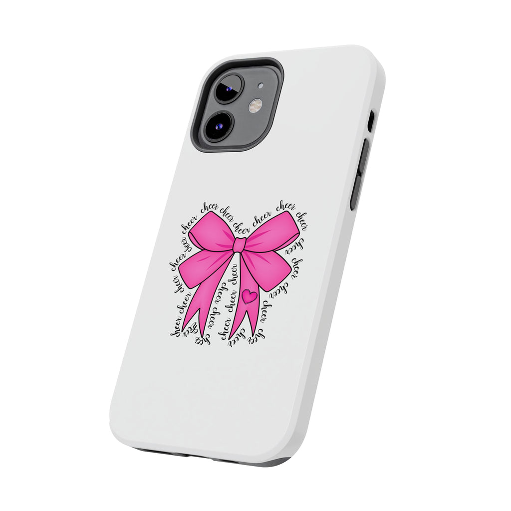 Pink Bow Cheerleader Tough Phone Cases Cheerleading Flyer