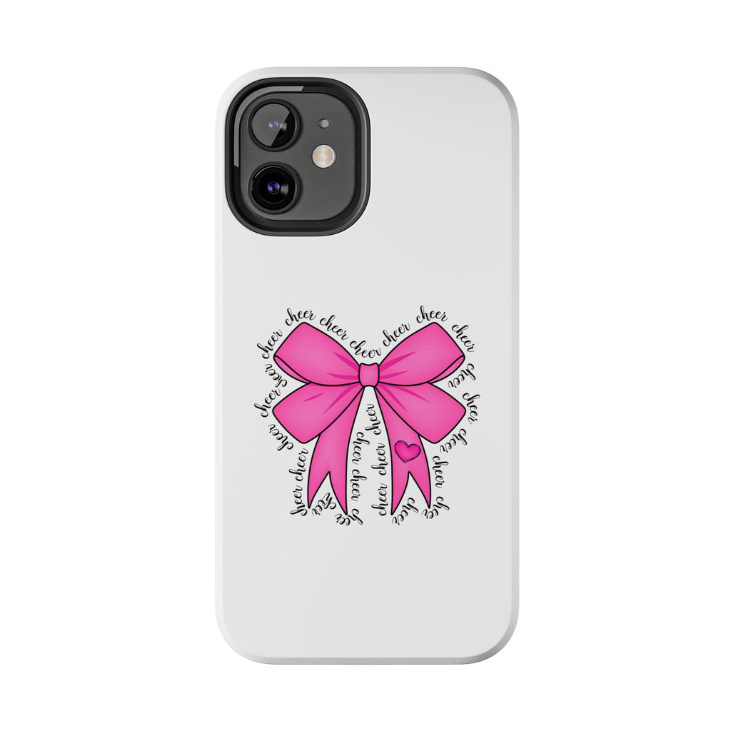 Pink Bow Cheerleader Tough Phone Cases Cheerleading Flyer