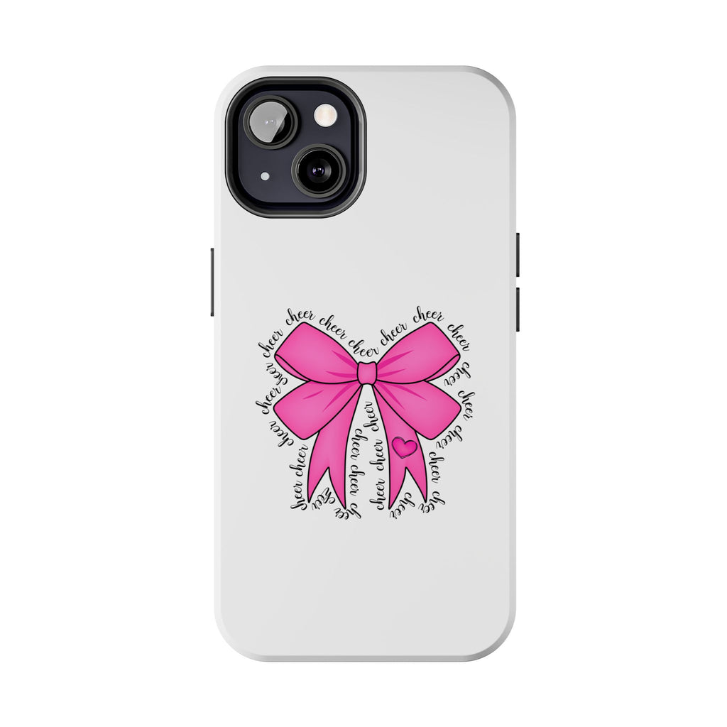 Pink Bow Cheerleader Tough Phone Cases Cheerleading Flyer