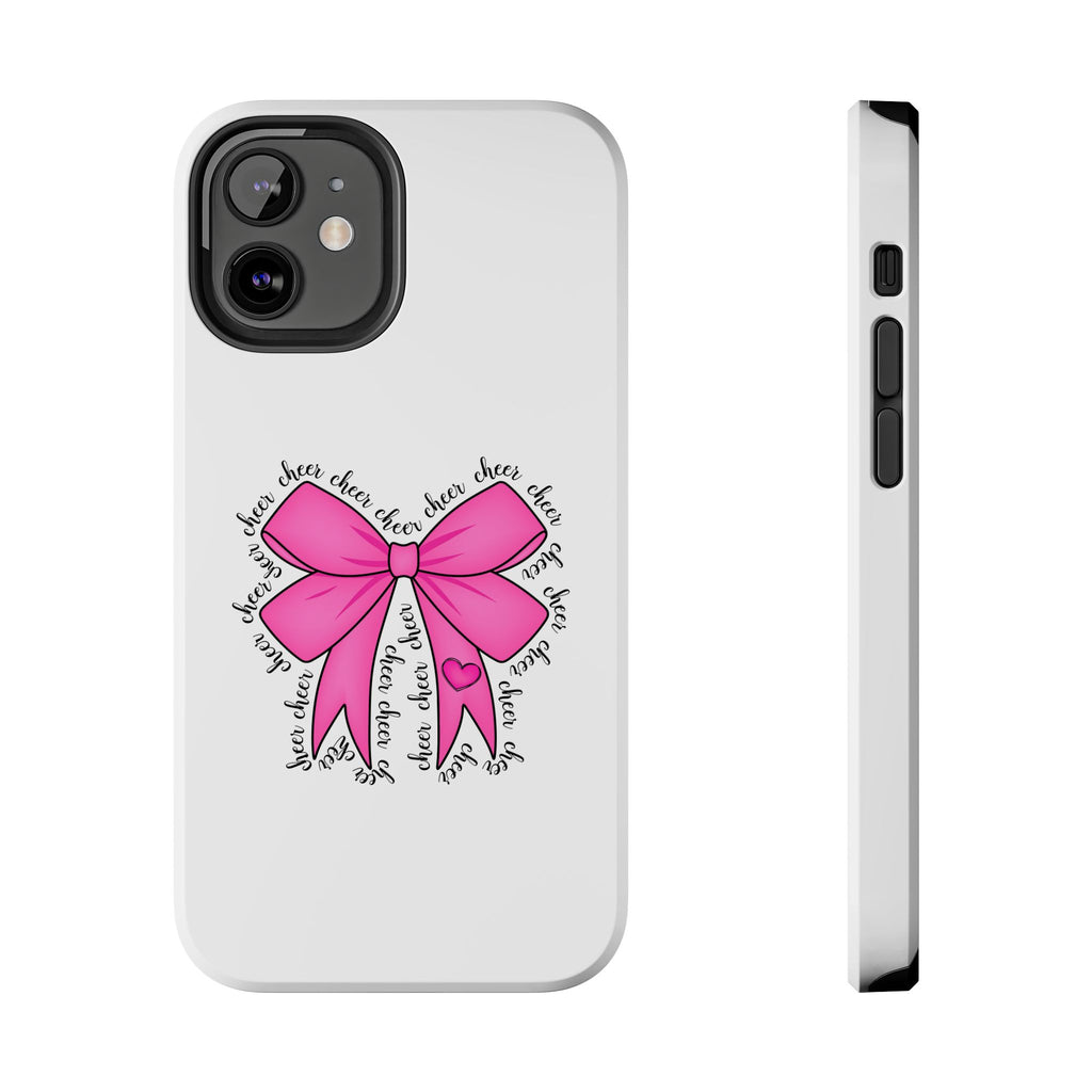 Pink Bow Cheerleader Tough Phone Cases Cheerleading Flyer