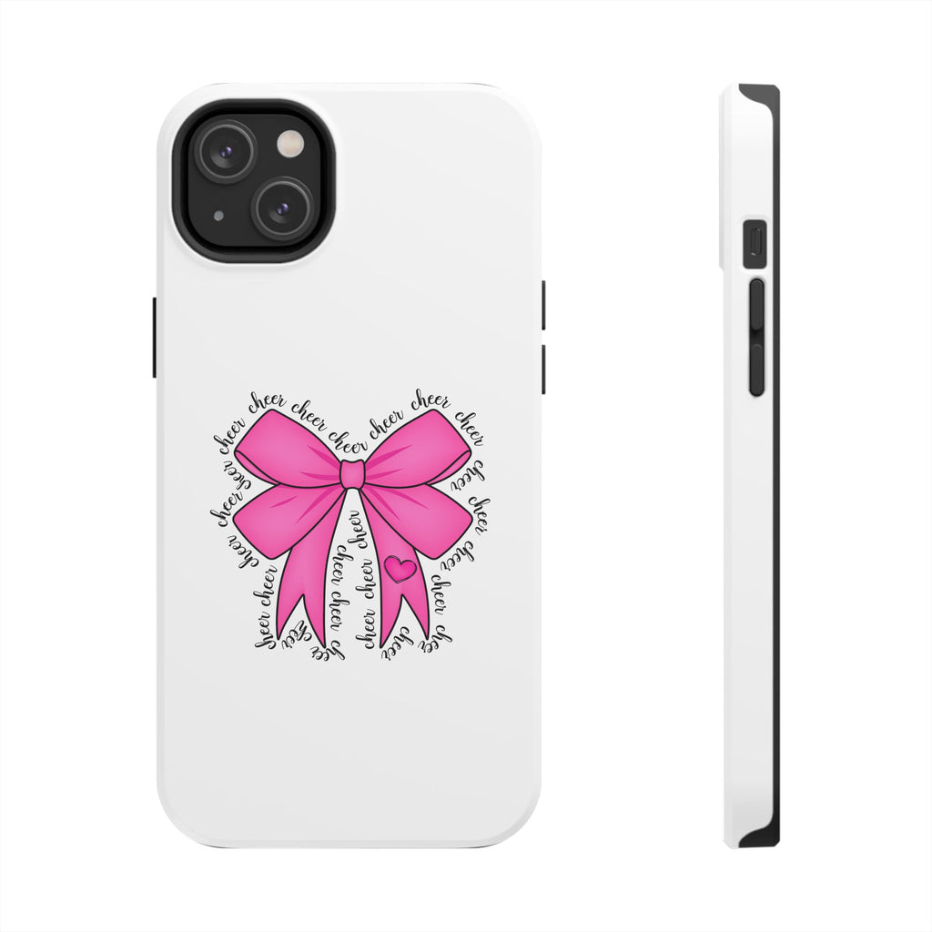 Pink Bow Cheerleader Tough Phone Cases Cheerleading Flyer