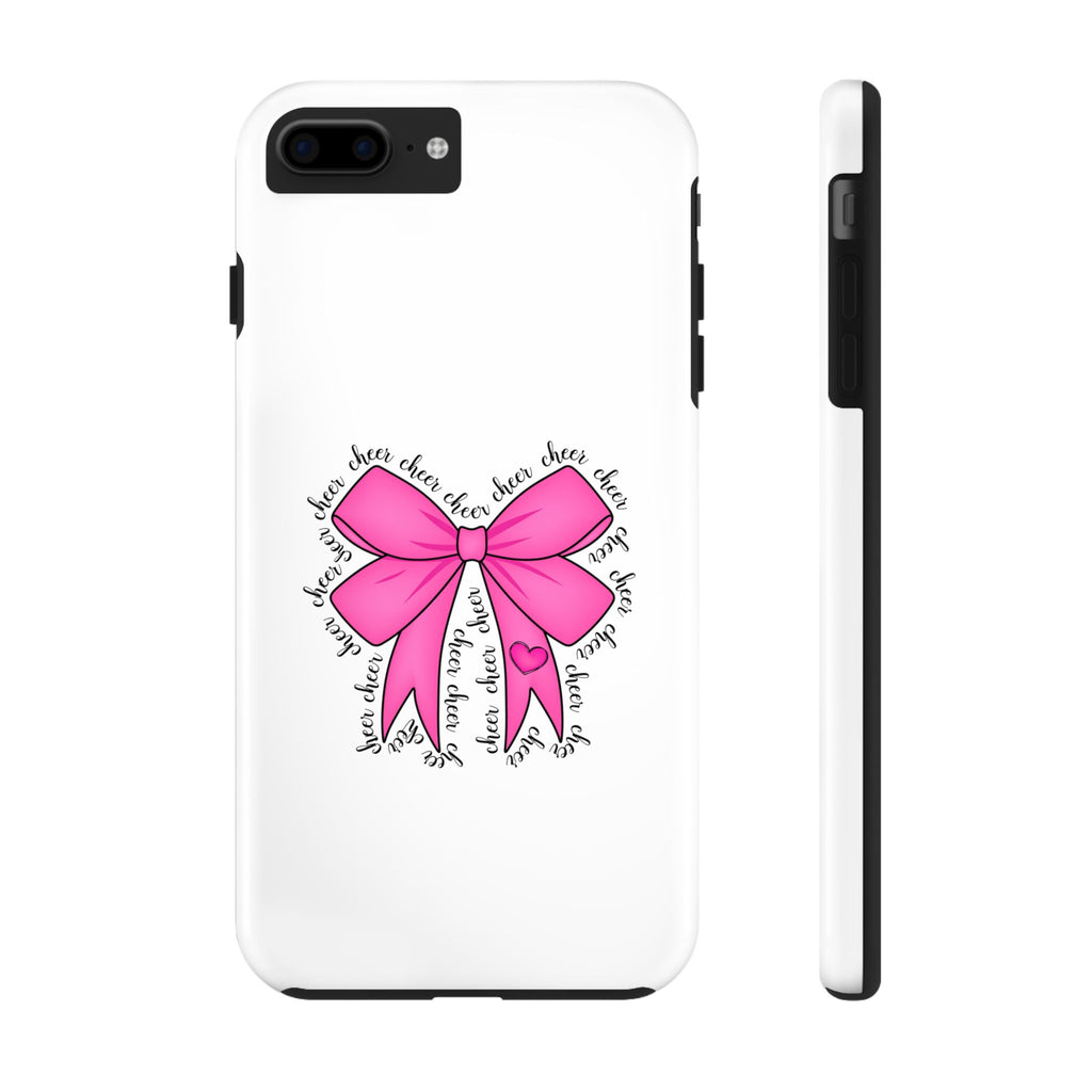 Pink Bow Cheerleader Tough Phone Cases Cheerleading Flyer