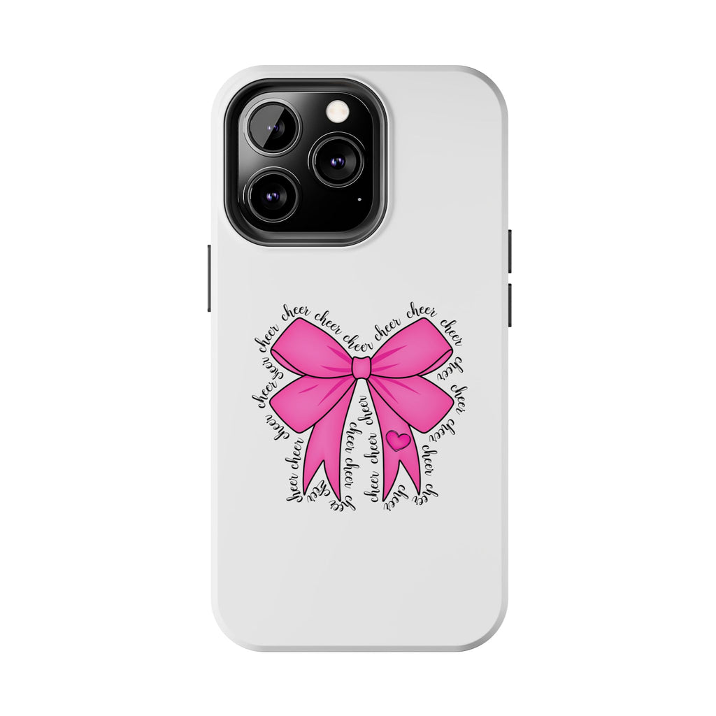 Pink Bow Cheerleader Tough Phone Cases Cheerleading Flyer