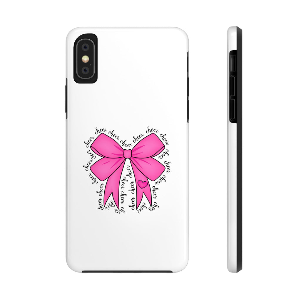 Pink Bow Cheerleader Tough Phone Cases Cheerleading Flyer