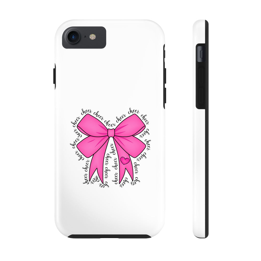 Pink Bow Cheerleader Tough Phone Cases Cheerleading Flyer