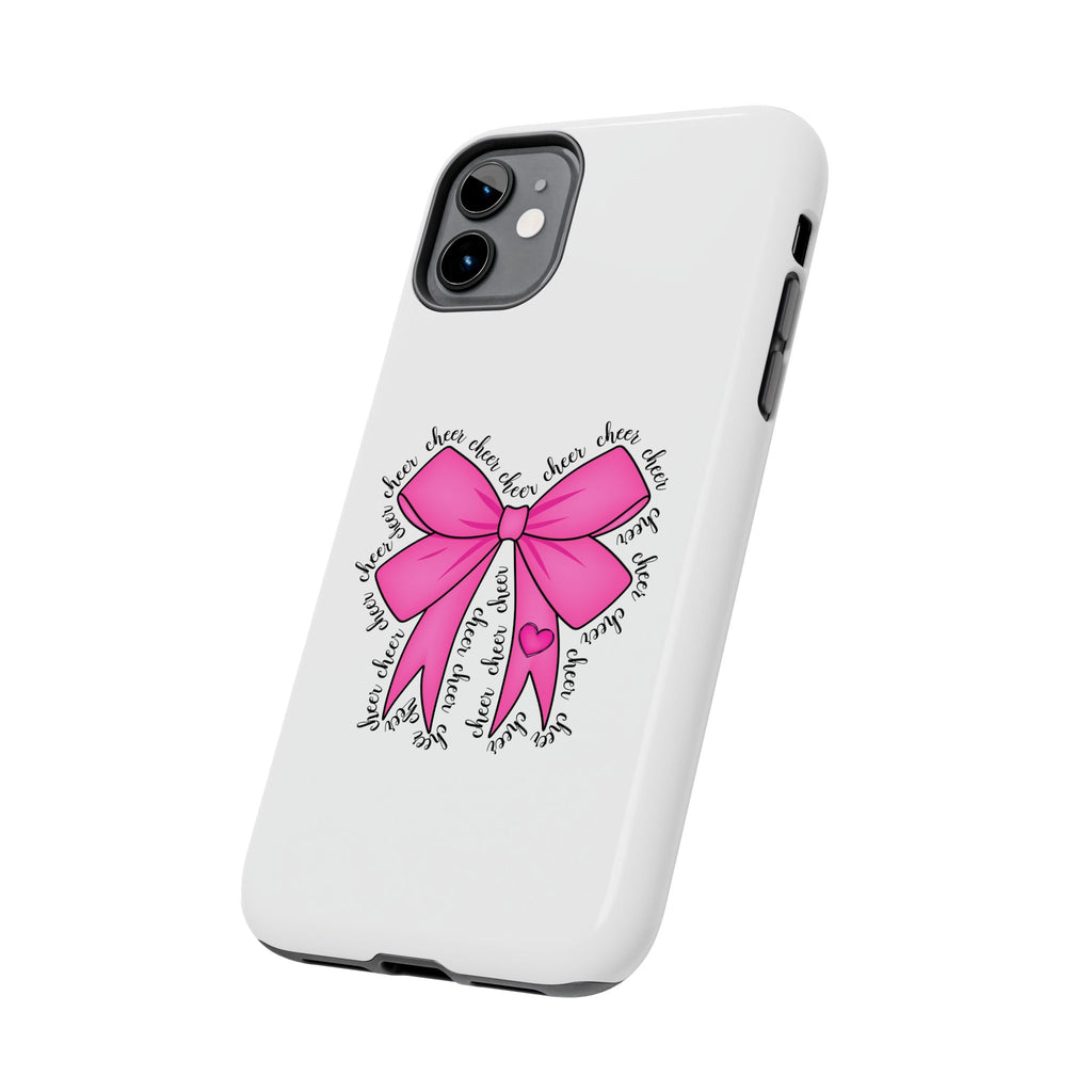 Pink Bow Cheerleader Tough Phone Cases Cheerleading Flyer