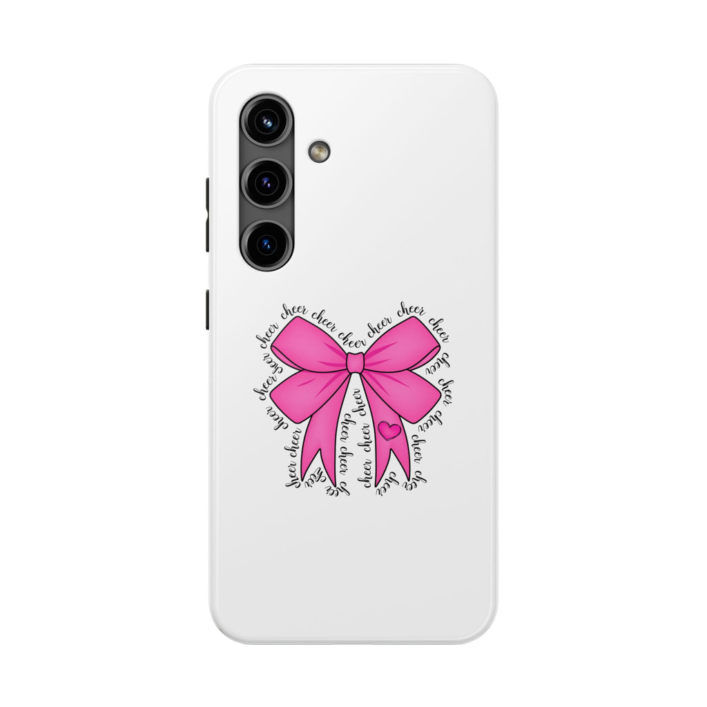 Pink Bow Cheerleader Tough Phone Cases Cheerleading Flyer