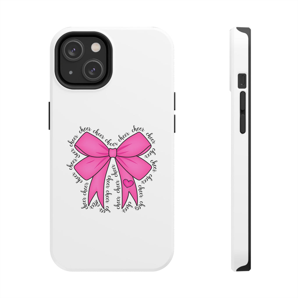 Pink Bow Cheerleader Tough Phone Cases Cheerleading Flyer