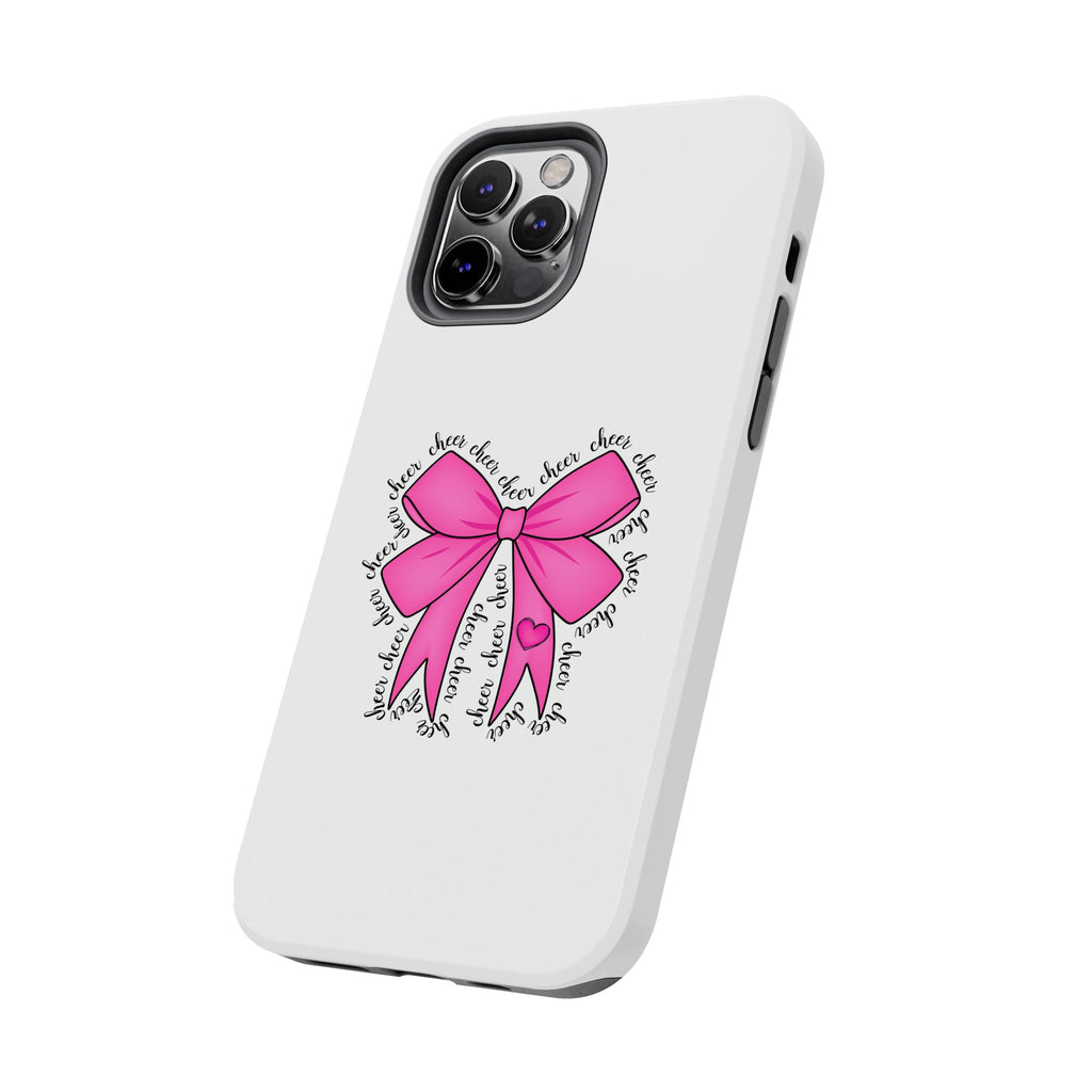 Pink Bow Cheerleader Tough Phone Cases Cheerleading Flyer