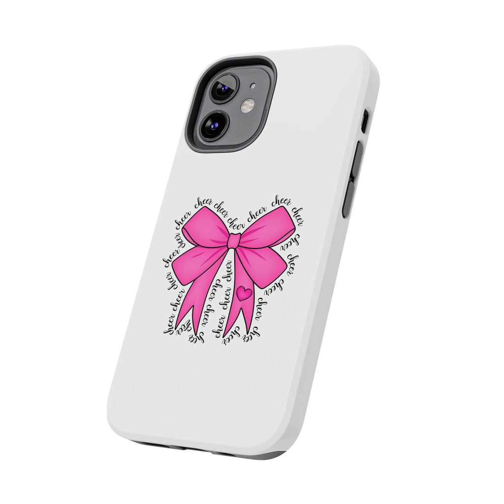 Pink Bow Cheerleader Tough Phone Cases Cheerleading Flyer