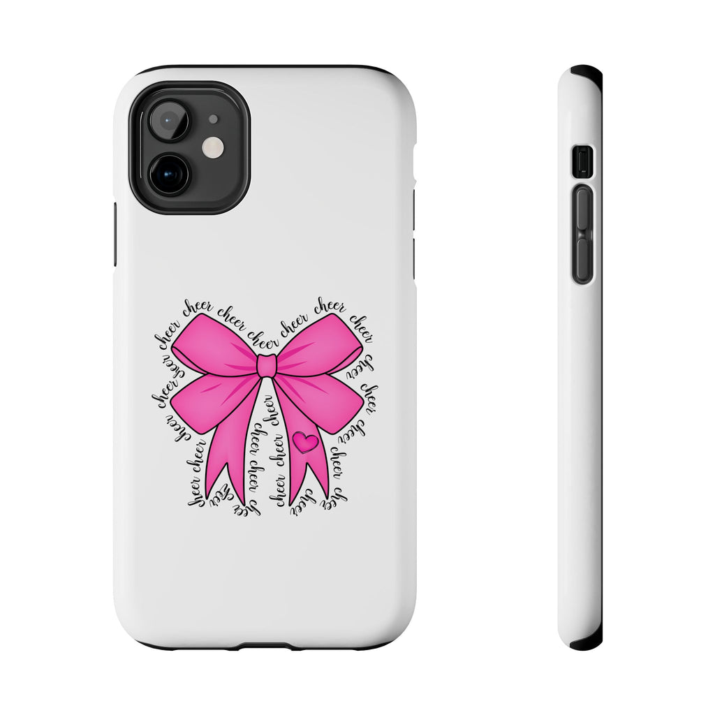 Pink Bow Cheerleader Tough Phone Cases Cheerleading Flyer