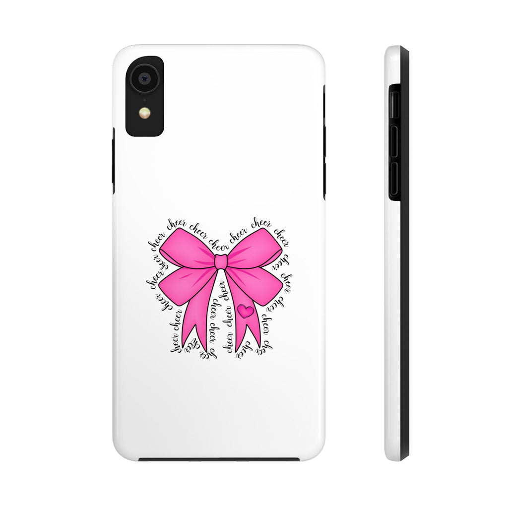 Pink Bow Cheerleader Tough Phone Cases Cheerleading Flyer