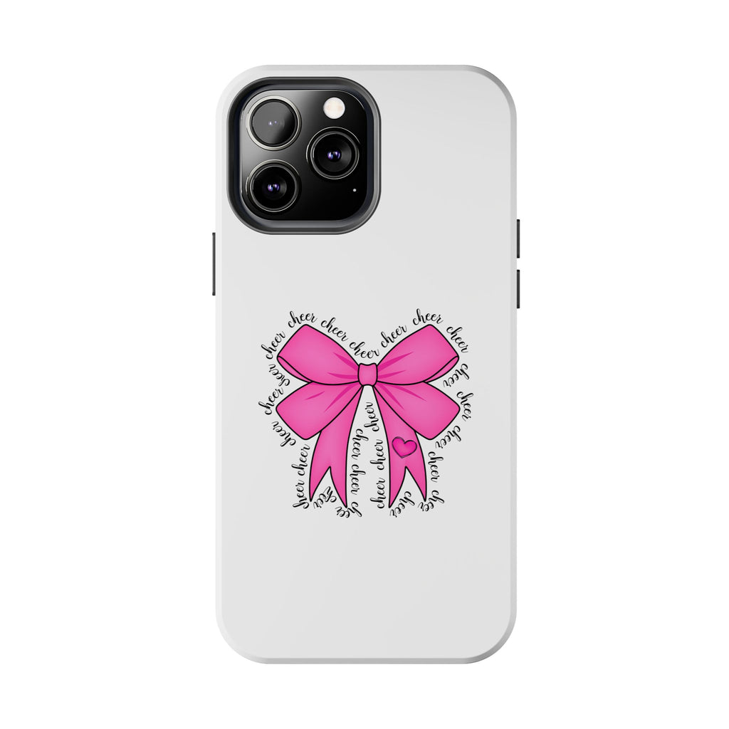 Pink Bow Cheerleader Tough Phone Cases Cheerleading Flyer