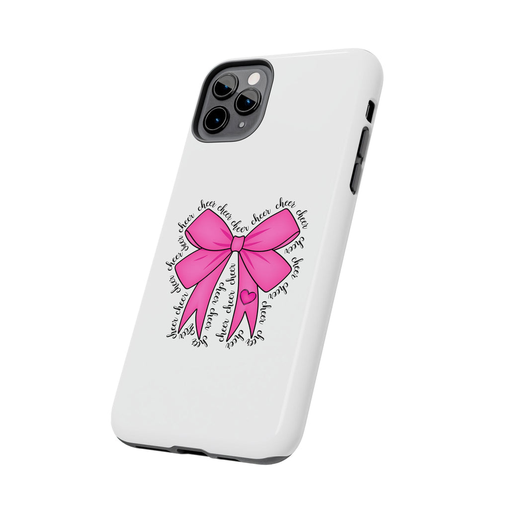 Pink Bow Cheerleader Tough Phone Cases Cheerleading Flyer