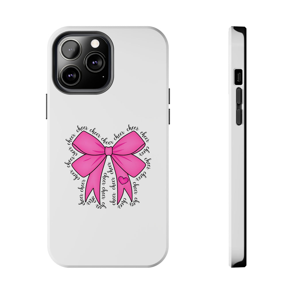 Pink Bow Cheerleader Tough Phone Cases Cheerleading Flyer